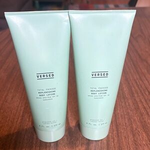 2 NEW Versed Total Package Replenishing Body Lotion Mineral SPF 30